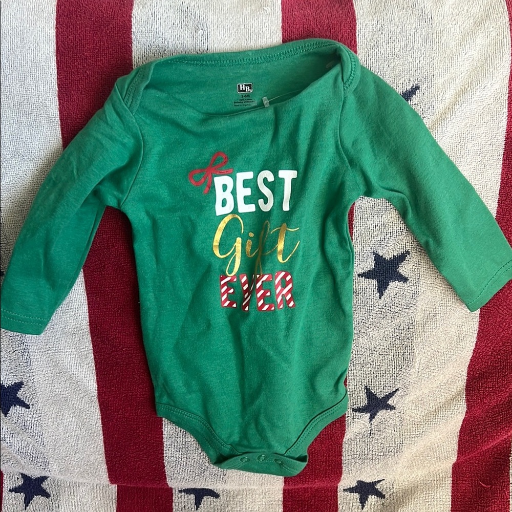 Green HB 'Best Gift Ever' Onesie